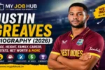 Justin Greaves Biography 2026 - West Indies all-rounder age, career, stats, family and net worth