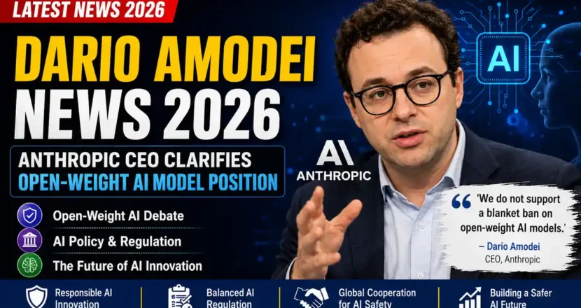 Dario Amodei News 2026 – Anthropic CEO Discusses Open-Weight AI Models