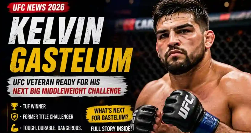 Kelvin Gastelum News 2026 – UFC Middleweight Fighter Latest Fight Update
